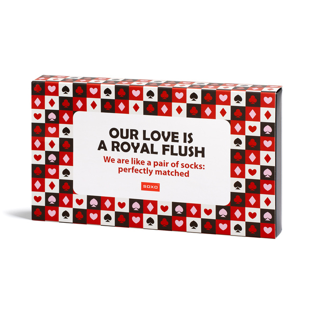 Chaussettes colorées pour hommes SOXO Roi et Reine