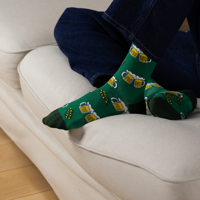 Chaussettes homme SOXO couleur bière - 3 paires 