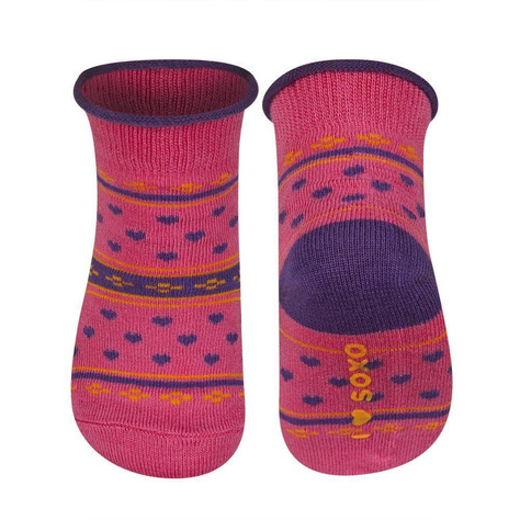 SOXO chaussettes roses pour bébé avec modal 