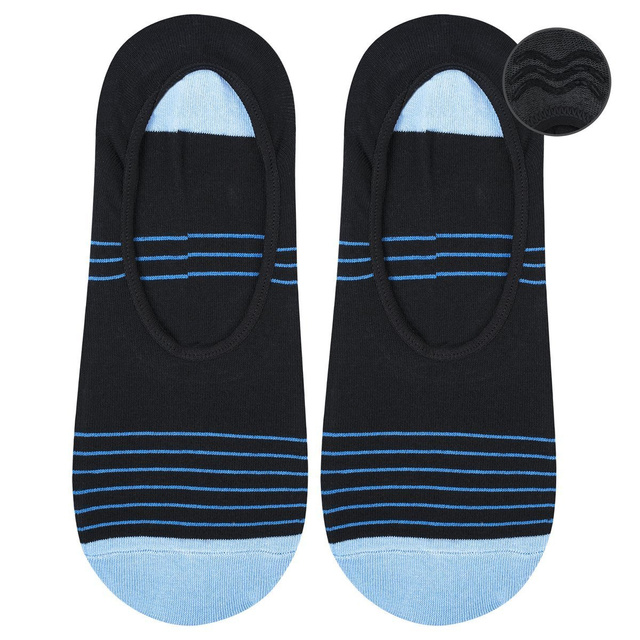 Homme classique noir SOXO pieds avec silicone coton élégant