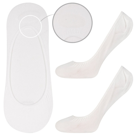 Chaussettes SOXO blanches avec silicone classique pour femmes 