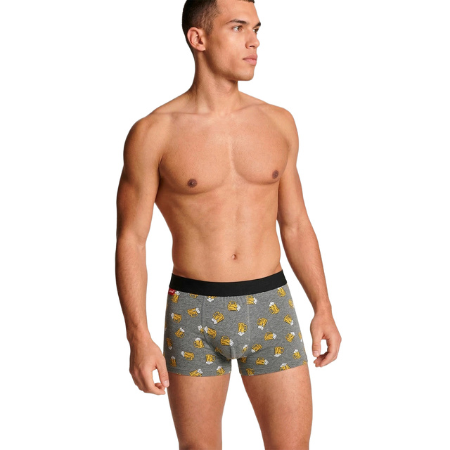 Caleçon boxeur pour homme en forme de canette de bière SOXO | Cadeau amusant | Fête des garçons | Culotte pour lui dans son emballage d'origine