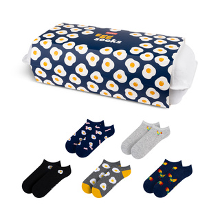 Pieds gaufrés colorés pour hommes SOXO - 5 paires