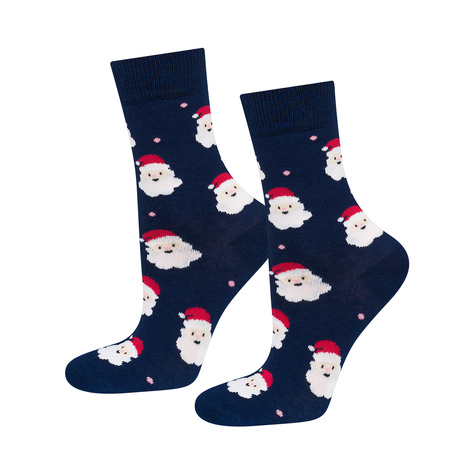 Set 4x Soxo chaussettes femmes | Maison de Noël | Cadeau pour elle | Père Noël | chaussettes joviales colorées