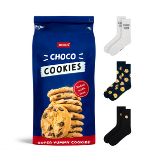 Lot de 3x chaussettes à gâteaux SOXO pour hommes dans un paquet