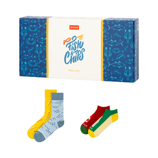 Chaussettes pour hommes Soxo fish and chips