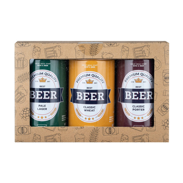 Lot de 3 chaussettes colorées pour hommes SOXO GOOD STUFF bière drôle dans une canette pour un cadeau