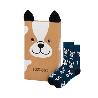Chaussettes pour femmes | SOXO pour hommes | Chien dans une boîte | idée cadeau idéale | Unisexe