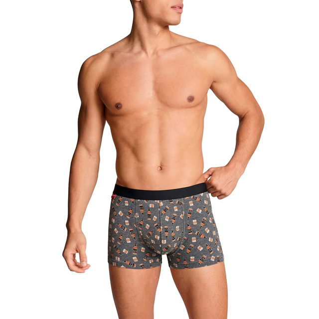Boxer homme Whisky en bouteille SOXO | Idée cadeau | Fête des garçons | Culotte en coton
