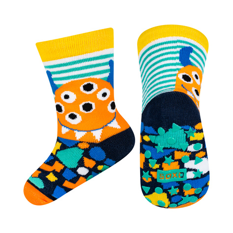 Lot de 3x chaussettes colorées SOXO pour enfants monstres