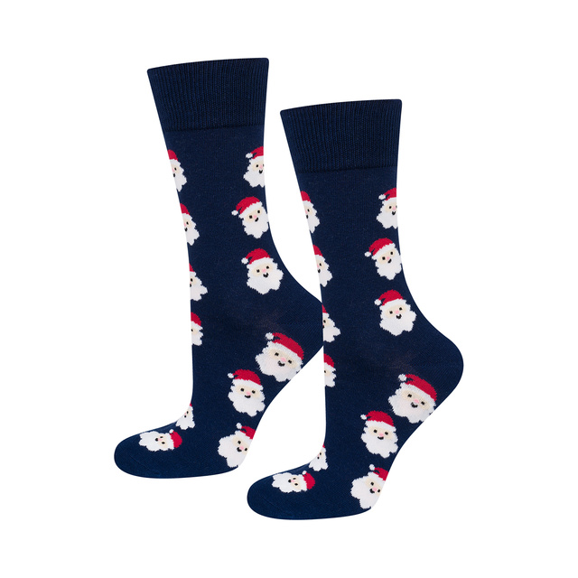 Set 4x chaussettes colorées pour hommes SOXO GOOD STUFF joyeux Noël cadeau chaussettes en coton