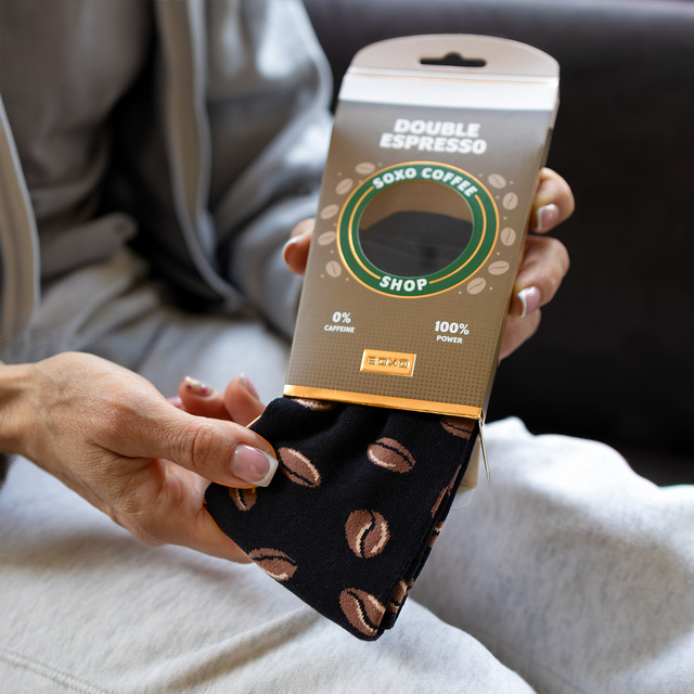 Chaussettes pour femmes Soxo espresso