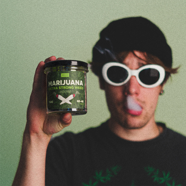 Chaussettes colorées pour hommes SOXO GOOD STUFF marijuana