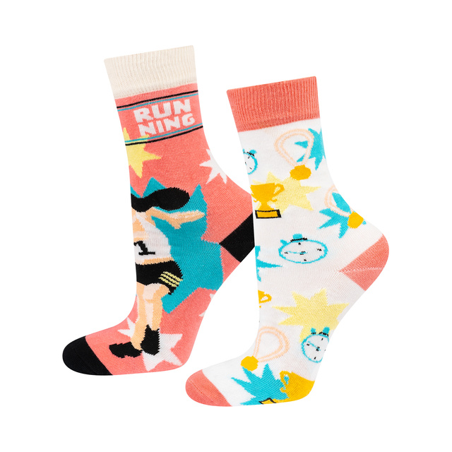 Chaussettes colorées pour femmes SOXO, athlète