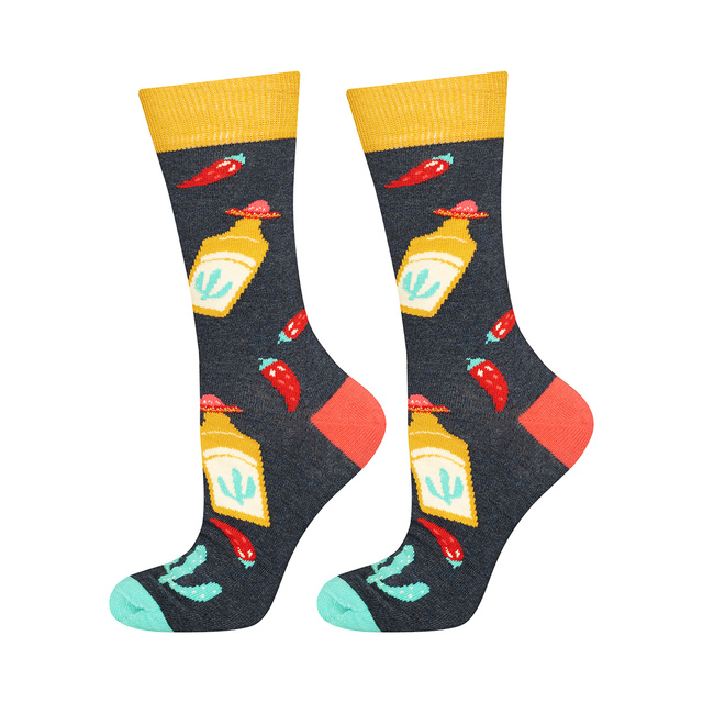 Lot de 4 chaussettes homme SOXO GOOD STUFF dans une boîte à pizza