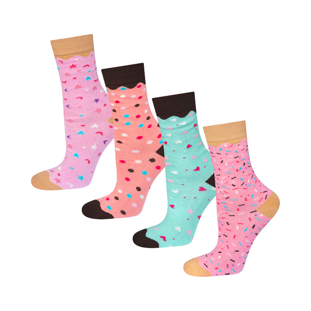 Lot de 2 chaussettes donuta SOXO pour femme dans une boîte