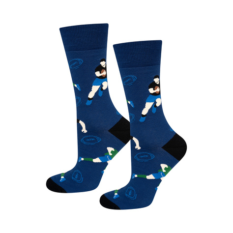 Chaussettes colorées homme SOXO Rugby - 3 paires 