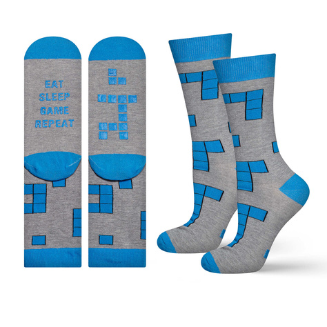 SOXO chaussettes longues homme avec inscription | chaussettes gamer pour un cadeau