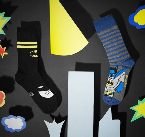 Chaussettes homme bleu foncé SOXO GOOD STUFF Batman DC Comics | Pour lui