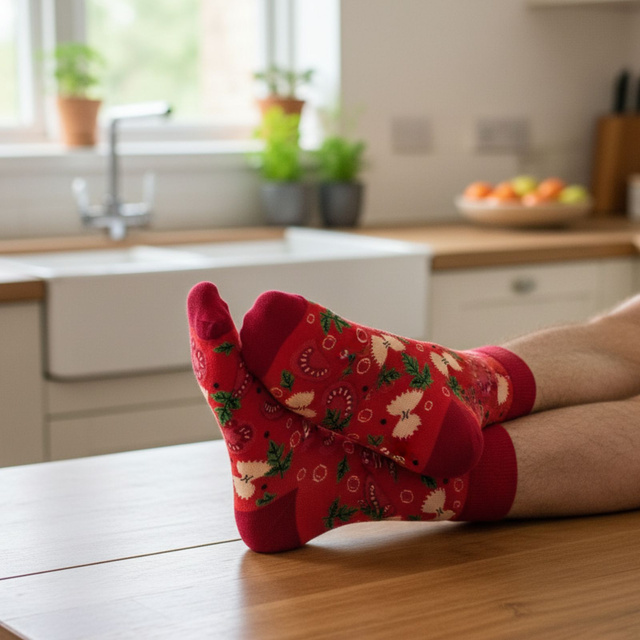 Chaussettes pour hommes | Soupe aux tomates SOXO GOOD STUFF pour femmes en boîte, colorée comme cadeau pour lui | pour elle unisexe