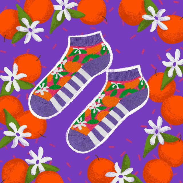 Chaussettes SOXO GOOD STUFF pour femmes - rouges à lèvres