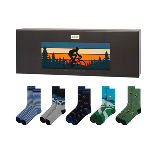 Chaussettes colorées homme SOXO cycling - 5 paires