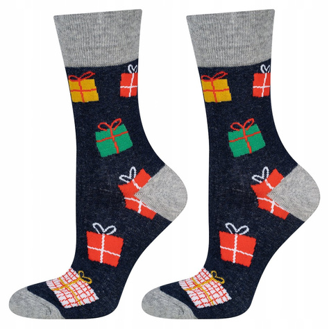 Lot de 3x chaussettes colorées SOXO GOOD STUFF pour hommes Cadeau de Noël 