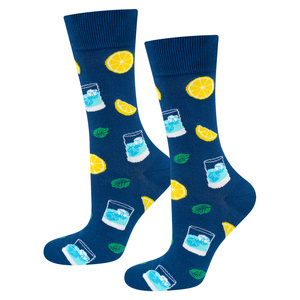 Chaussettes colorées pour hommes SOXO Gin in a bottle