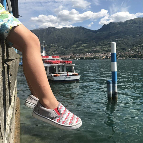 Baskets SOXO colorées pour enfants à motifs