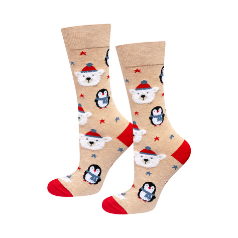 Chaussettes de Noël pour hommes et femmes SOXO en boîte