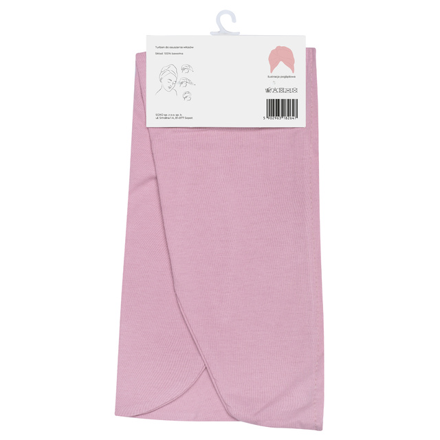 MOMO WAY turban de bain rose poudré | serviette 