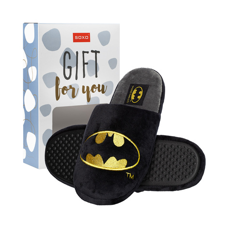 SOXO Batman DC Comics Pantoufles pour hommes - dans une boîte cadeau