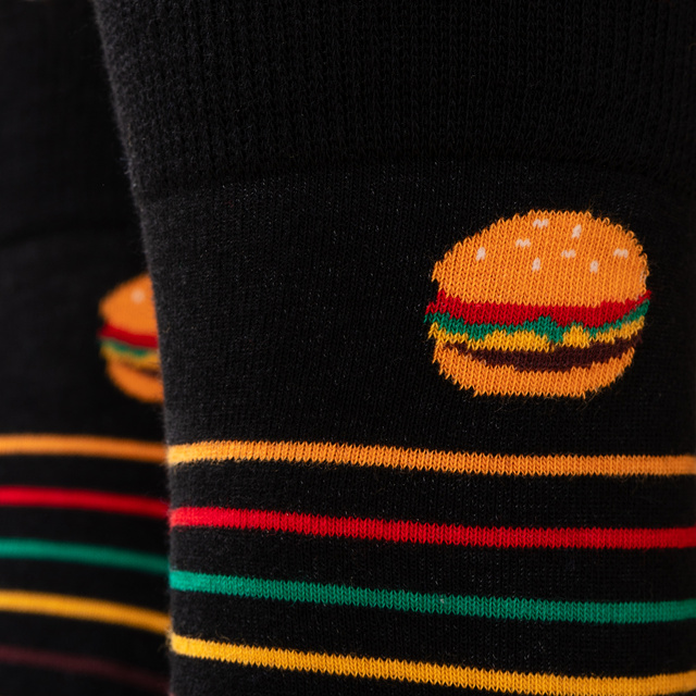 Chaussettes Carte d'anniversaire Burger 2 Paires