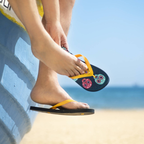 Confort Femmes Hommes Tongs de plage SOXO | Teqila & Mexique | Parfaites pour les vacances à la plage et la piscine 