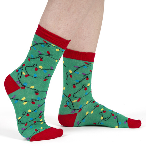 Set 4x SOXO GOOD STUFF chaussettes colorées pour femmes Joyeux Noël Cadeau | gâteau | arbre de Noël | lumières de Noël