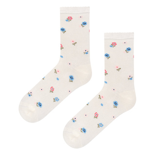 Chaussettes en Bambou à Motif Fleuri