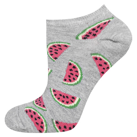 Lot de 2x chaussettes SOXO pour femmes - crème glacée et pastèque