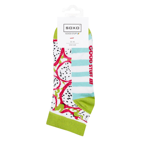 Chaussettes colorées SOXO pour femmes - fruit du dragon