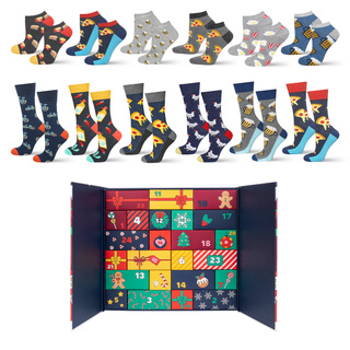 Calendrier de l’Avent avec chaussettes 12-paquet