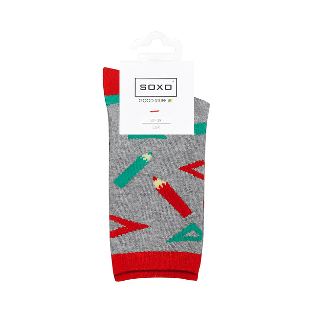 Chaussettes pour enfants SOXO GOOD STUFF aux couleurs géométriques 