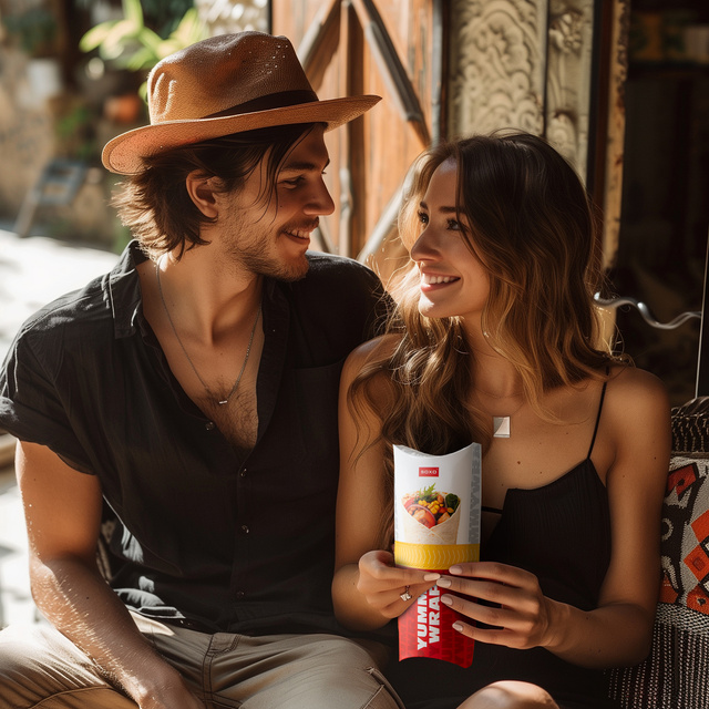 Lot de 3 chaussettes enveloppantes dans une boîte et chaussettes hamburger dans une boîte