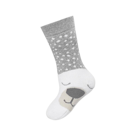 Chaussettes chaudes pour enfants gris SOXO teddy bear warm terry 