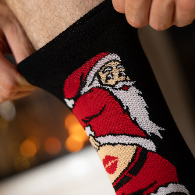 Chaussettes Père Noël Bodybuilder Coquin