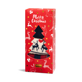 Sapin de Noël rouge