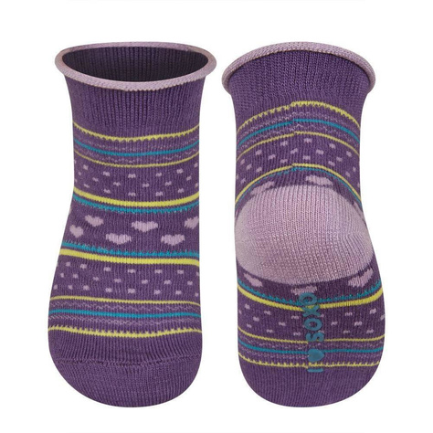 Chaussettes bébé SOXO en violet avec modal 