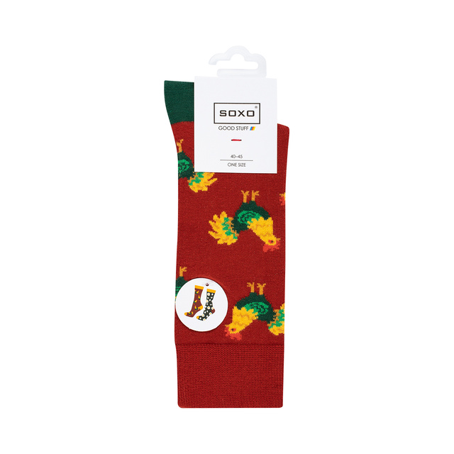 Chaussettes colorées pour homme SOXO GOOD STUFF poule