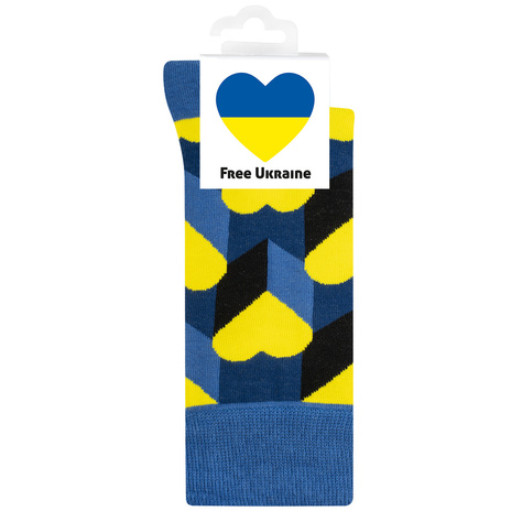 Chaussettes pour hommes SOXO free Ukraine - 100% du produit de la vente de ce modèle pour aider l'Ukraine