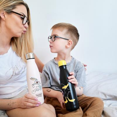 Bouteille thermique 500mL noire | durable et pratique | Warner Bros | Daffy