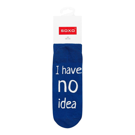 SOXO chaussettes longues pour hommes avec inscriptions cadeau joyeux 