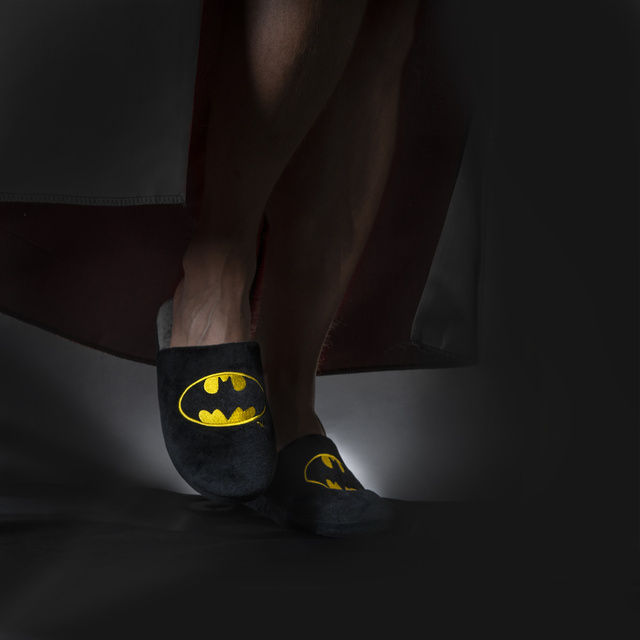 Chaussons pour hommes SOXO BATMAN DC Comics avec une semelle dure en TPR
